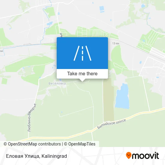 Еловая Улица map