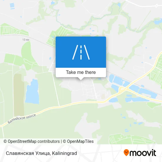 Славянская Улица map