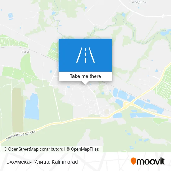 Сухумская Улица map
