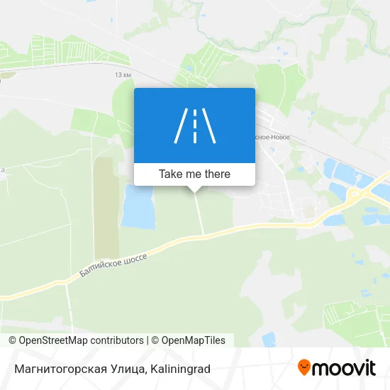 Магнитогорская Улица map