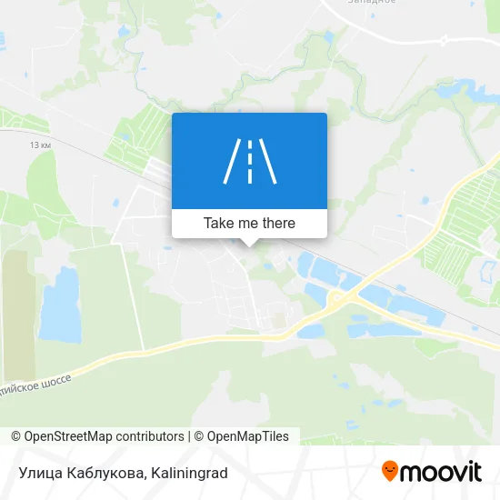 Улица Каблукова map