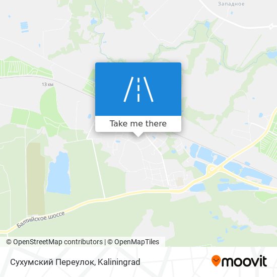 Сухумский Переулок map