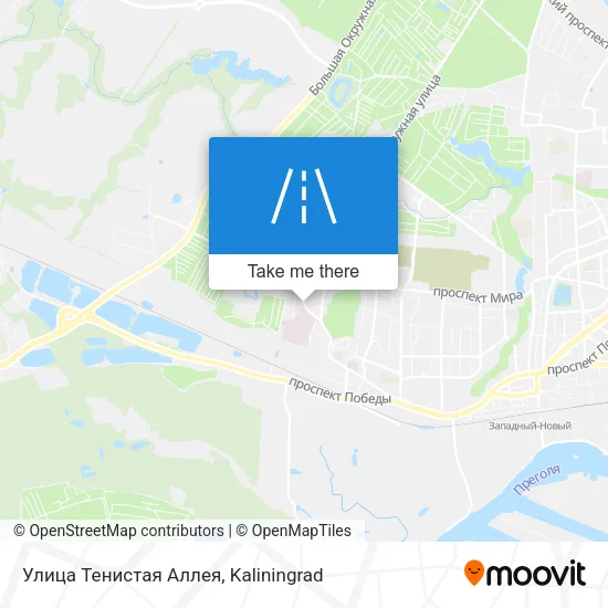 Улица Тенистая Аллея map
