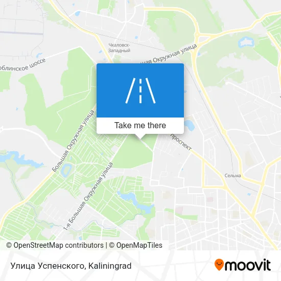 Улица Успенского map