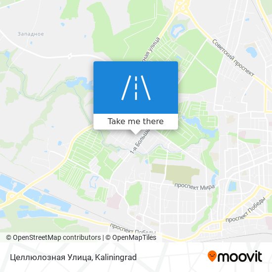 Целлюлозная Улица map