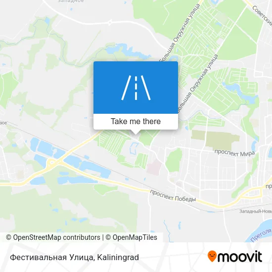 Фестивальная Улица map