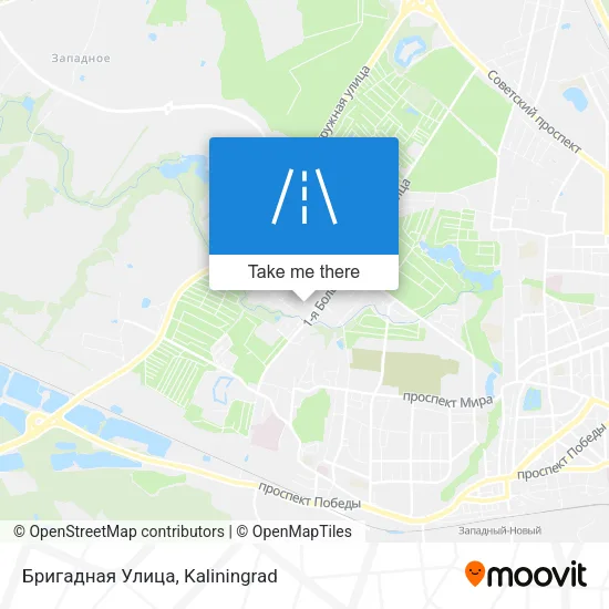 Бригадная Улица map