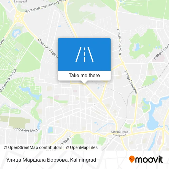 Улица Маршала Борзова map
