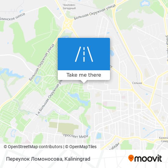 Переулок Ломоносова map