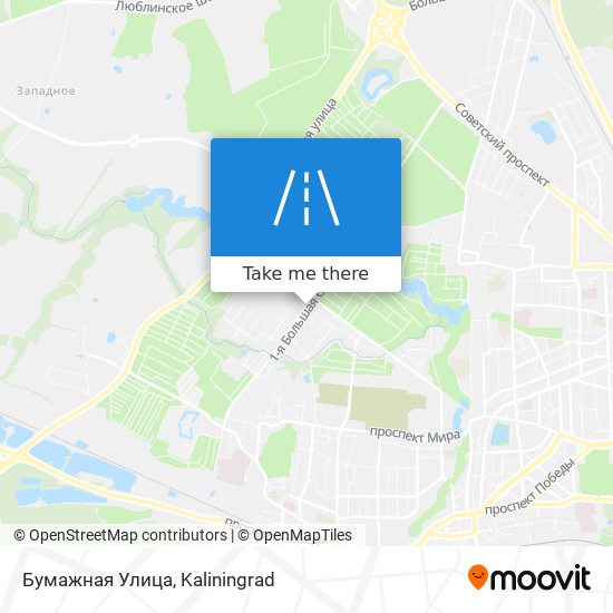 Бумажная Улица map