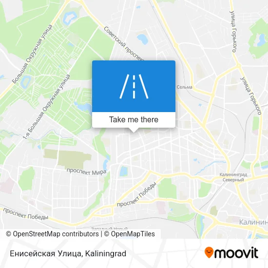 Енисейская Улица map