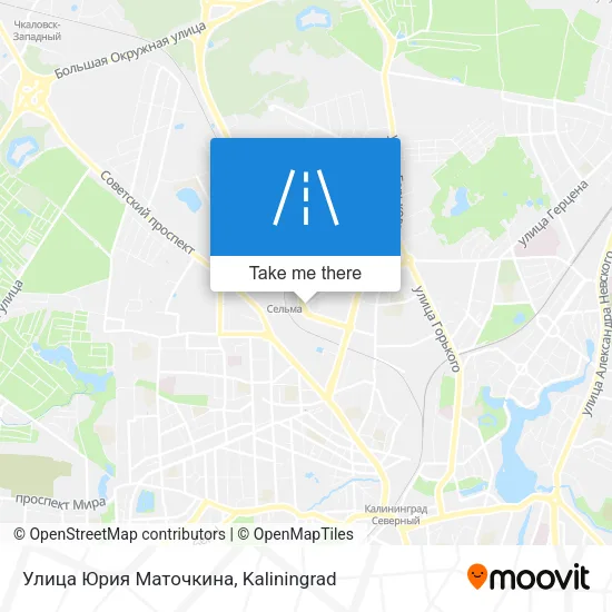 Улица Юрия Маточкина map