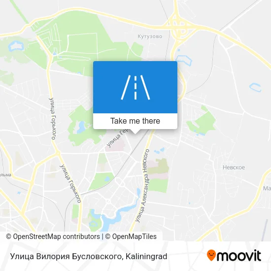 Улица Вилория Бусловского map