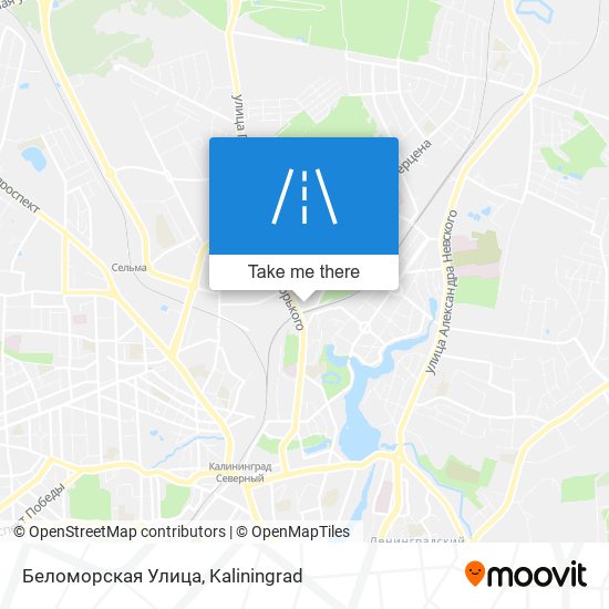 Беломорская Улица map