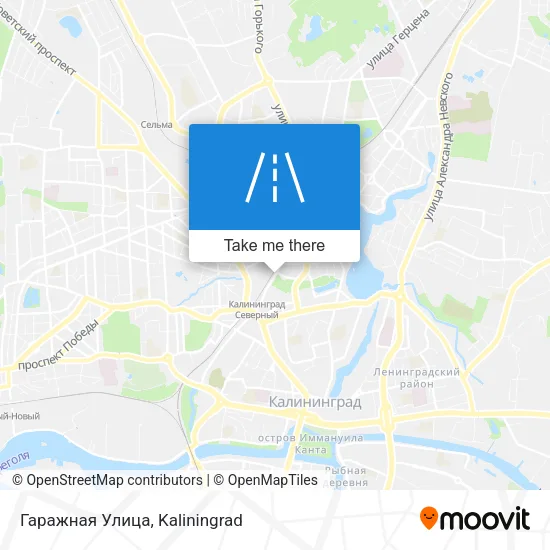 Гаражная Улица map