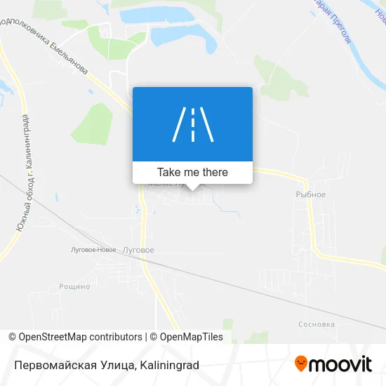Первомайская Улица map