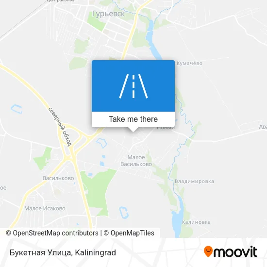 Букетная Улица map