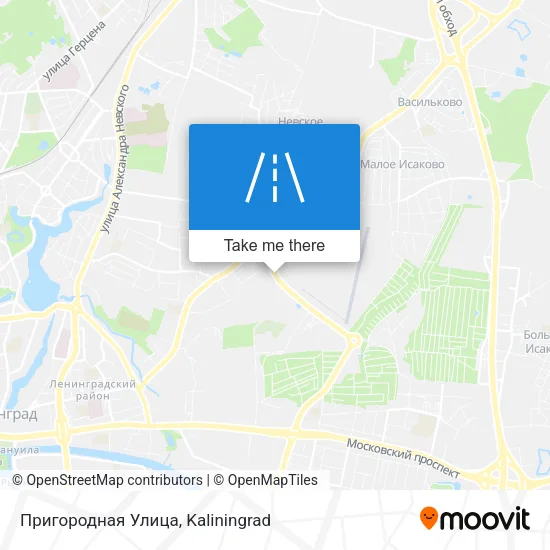 Пригородная Улица map