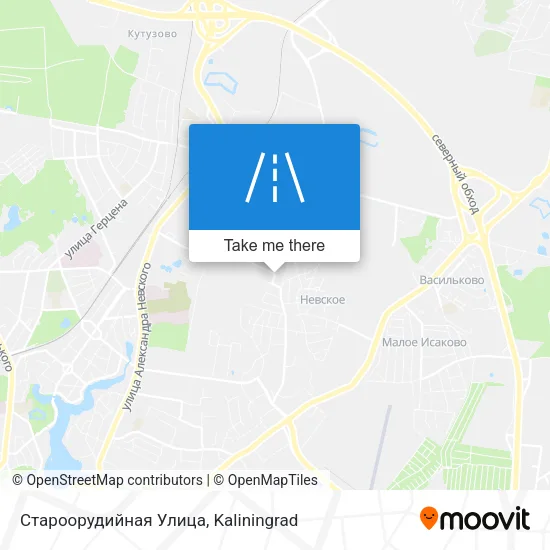 Староорудийная Улица map