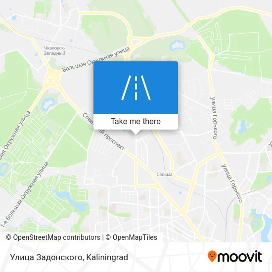 Улица Задонского map