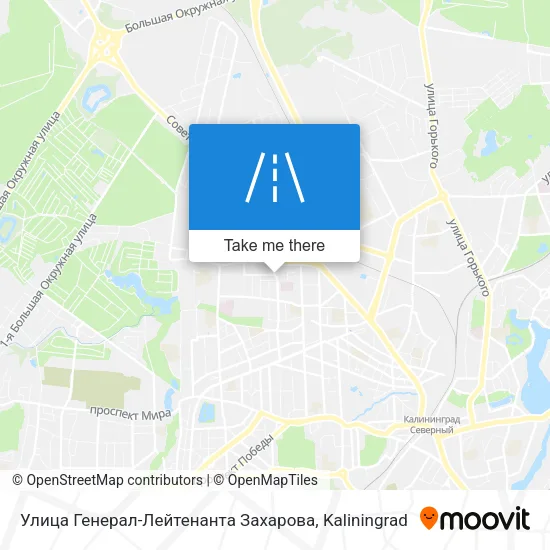 Улица Генерал-Лейтенанта Захарова map