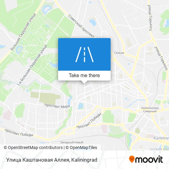 Улица Каштановая Аллея map