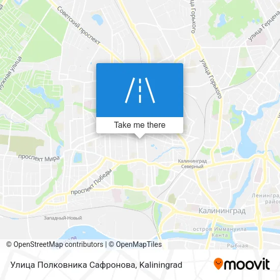 Улица Полковника Сафронова map