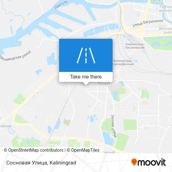 Сосновая Улица map