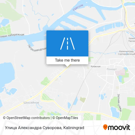 Улица Александра Суворова map
