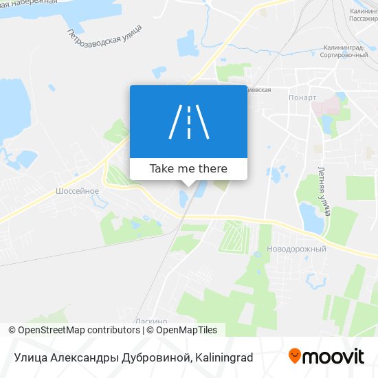 Улица Александры Дубровиной map