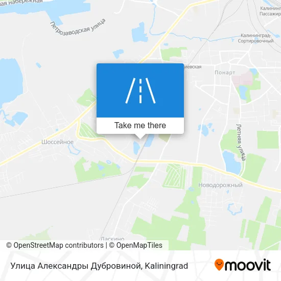 Улица Александры Дубровиной map