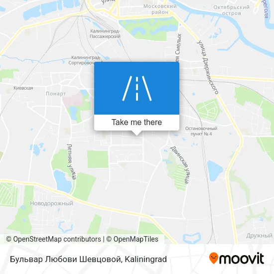 Бульвар Любови Шевцовой map