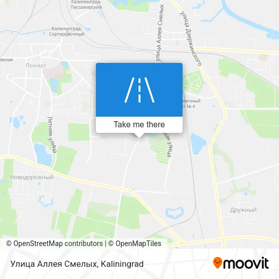 Улица Аллея Смелых map