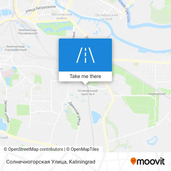Солнечногорская Улица map