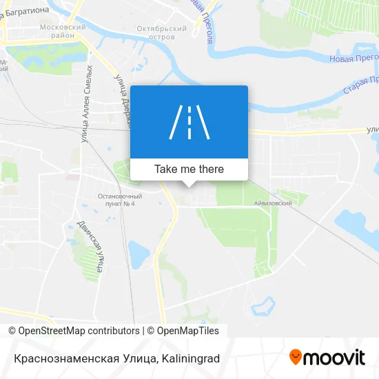 Краснознаменская Улица map