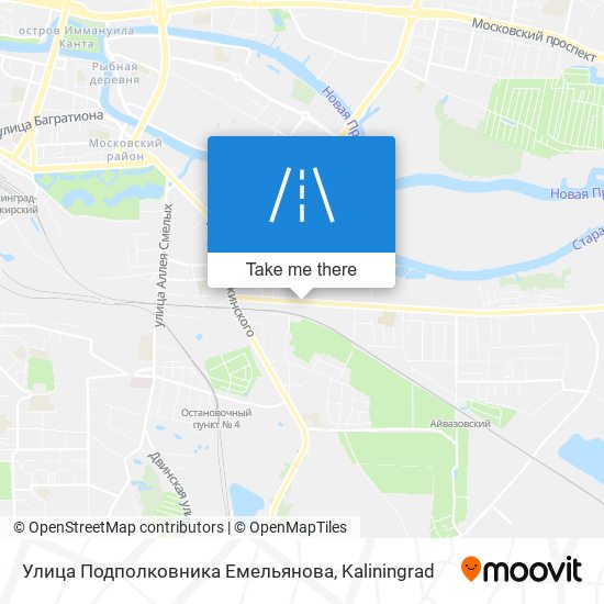 Улица Подполковника Емельянова map