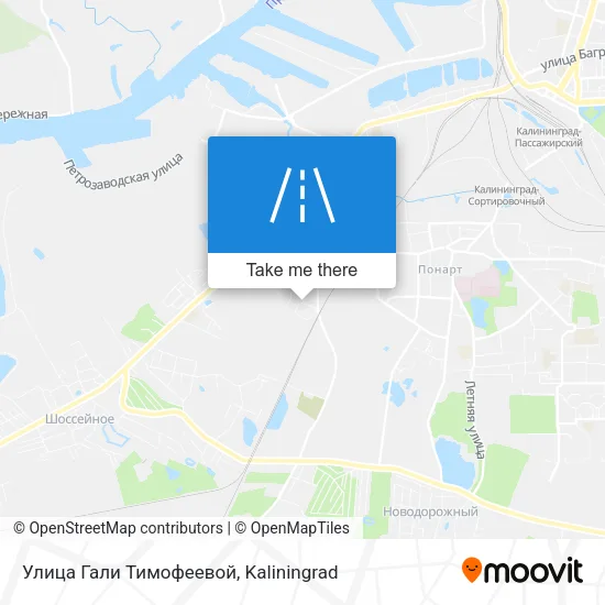 Улица Гали Тимофеевой map