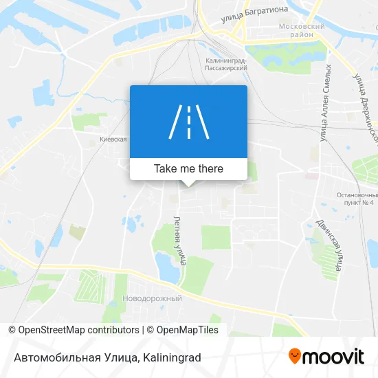 Автомобильная Улица map