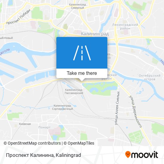 Проспект Калинина map