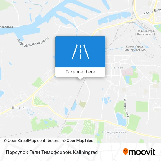 Переулок Гали Тимофеевой map