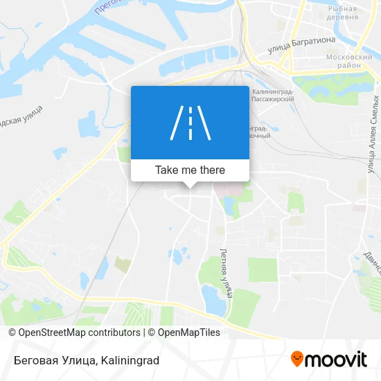 Беговая Улица map