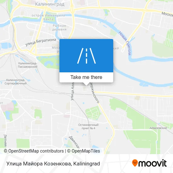 Улица Майора Козенкова map