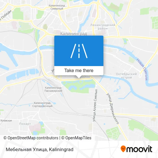 Мебельная Улица map
