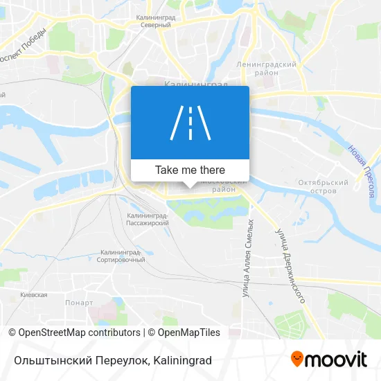 Ольштынский Переулок map