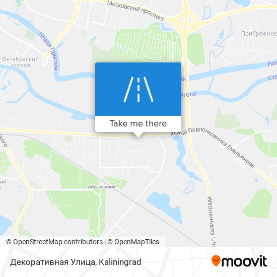 Декоративная Улица map