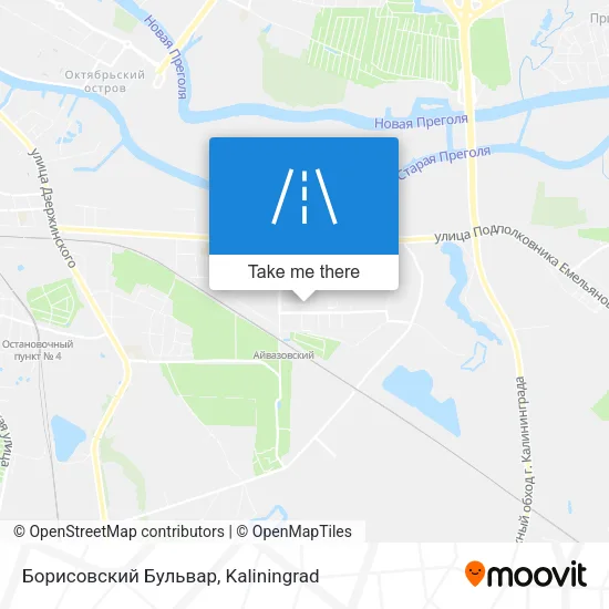 Борисовский Бульвар map