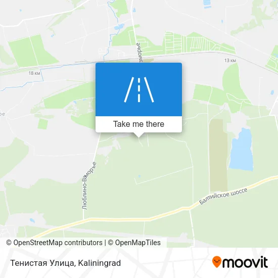 Тенистая Улица map