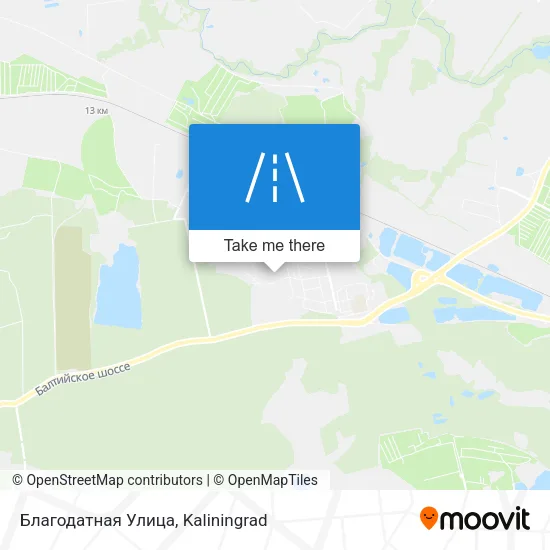 Благодатная Улица map