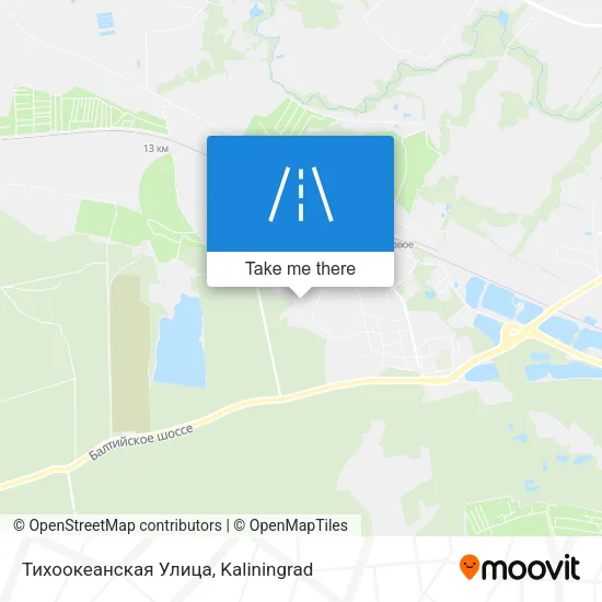 Тихоокеанская Улица map