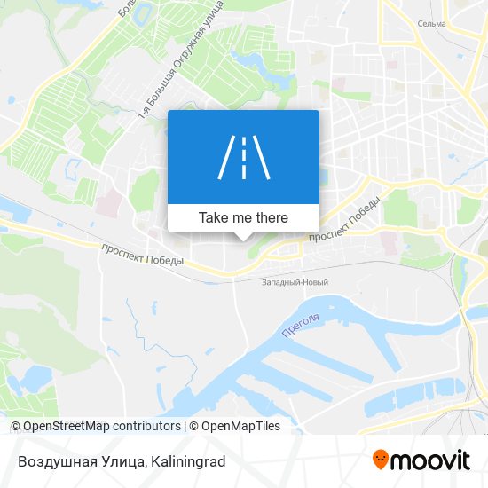 Воздушная Улица map